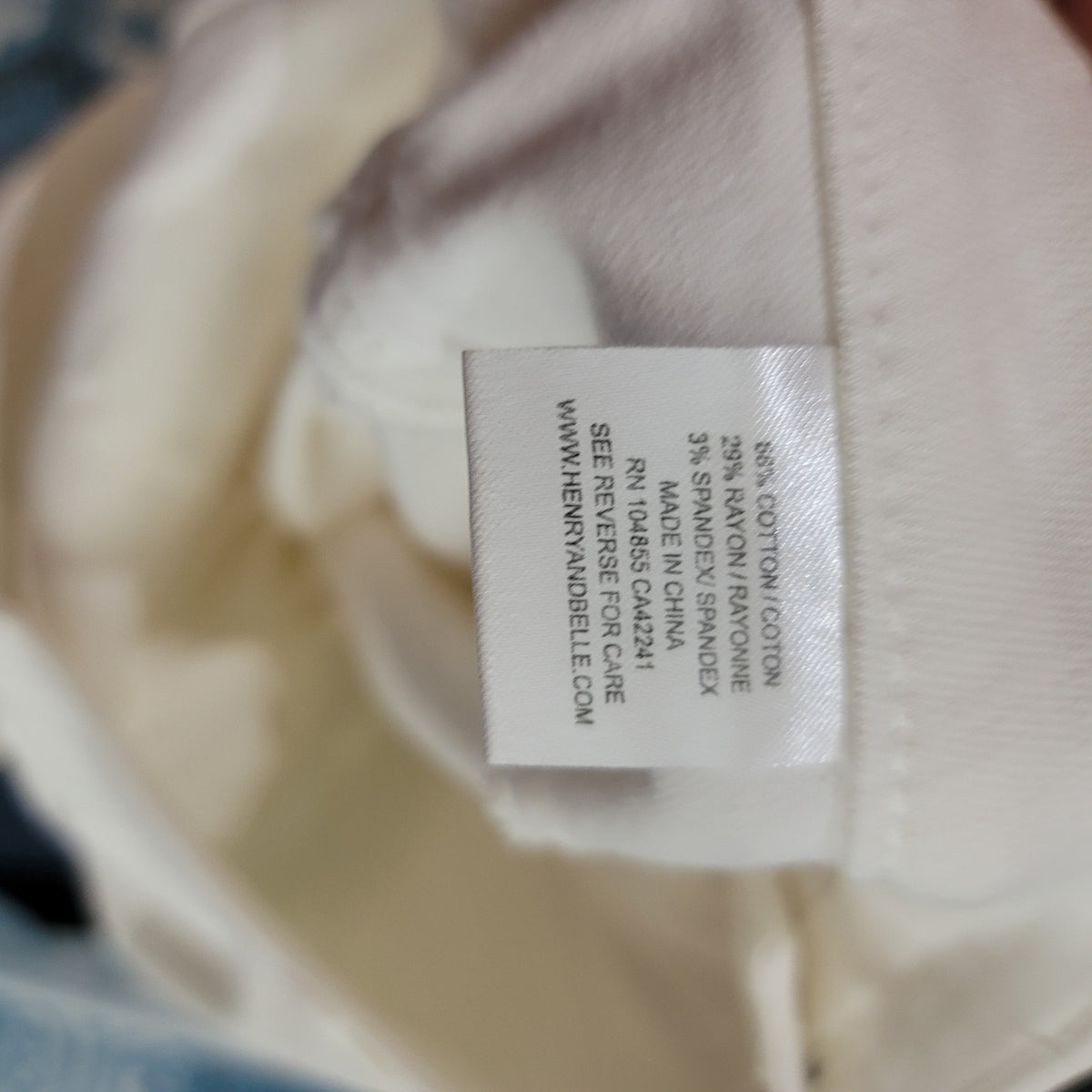 Lila Ryan Size 29 Pants white jeans cropped skinny NEW High Rise