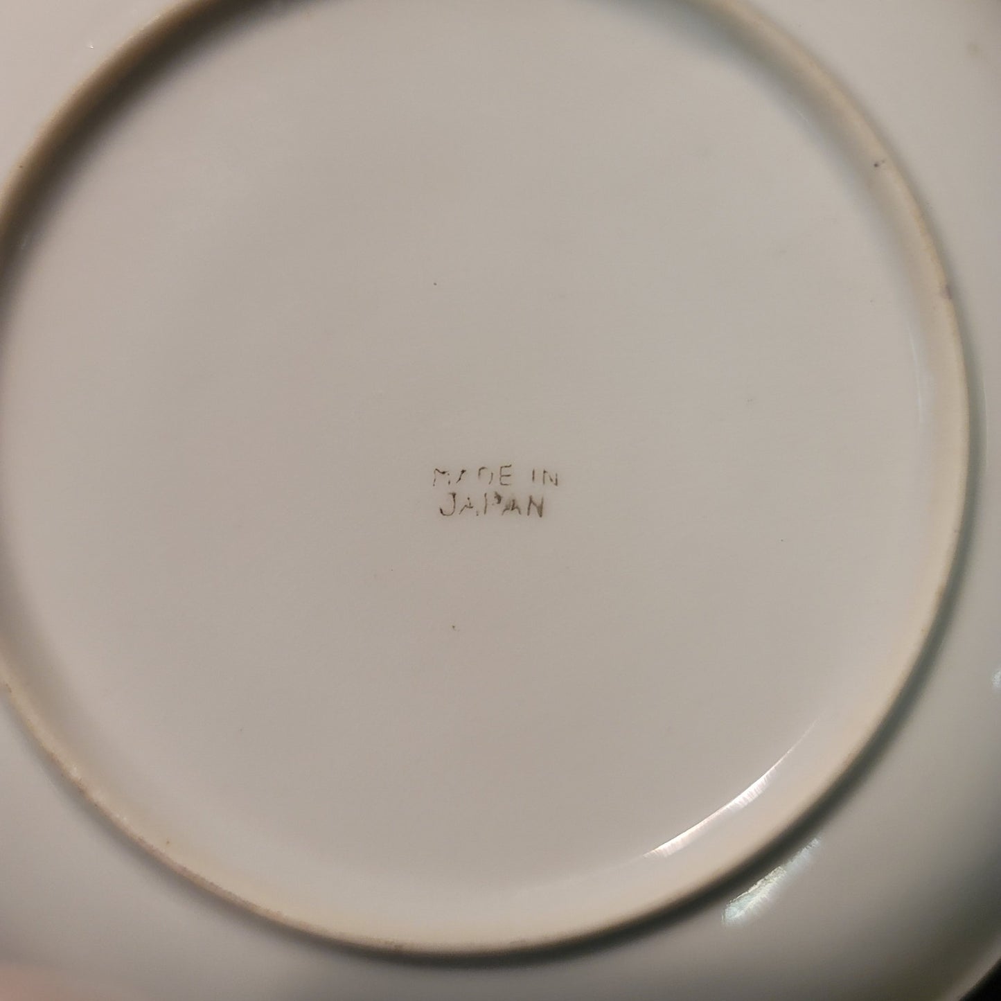 Takito Golden Orange Blue Lusterware Vintage Japanese Teacup and Saucer