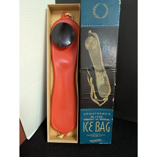 Vintage Armstrong's De Luxe Throat or Spinal Ice Bag with Original Box