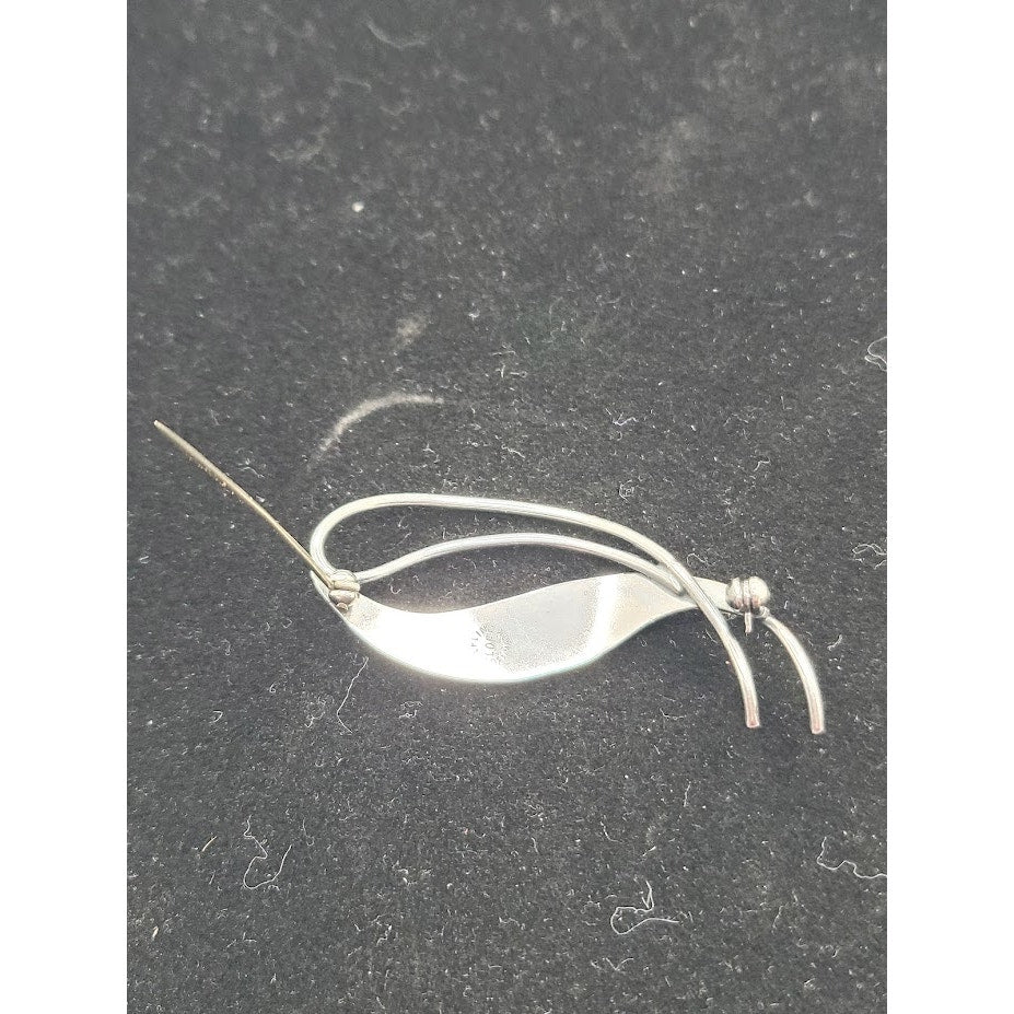 Vintage Danish Sterling Silver COF Denmark Freeform Brooch MidCentury Modern MCM