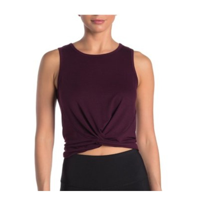 NEW 90 Degree By Reflex Twist Front Tank Top asteroid DARK BLUE SMALL