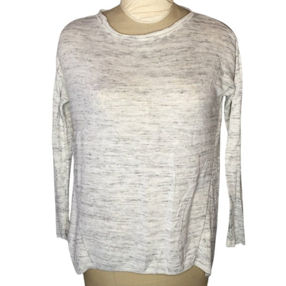 Lou and Grey Long Sleeve Gray Shirt top Marbled Medium Lightweight Packable