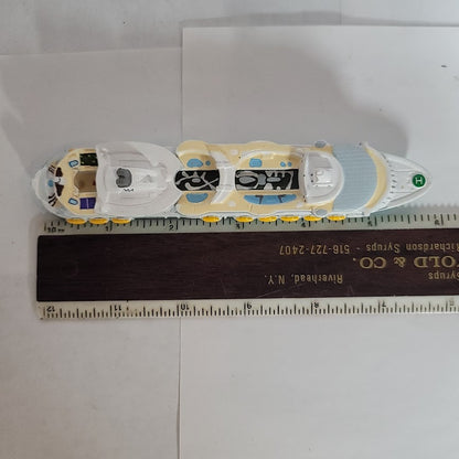 Royal Caribbean ALLURE Seas MINIATURE 6" Cruise Ship Boat Model Cake topper NEW