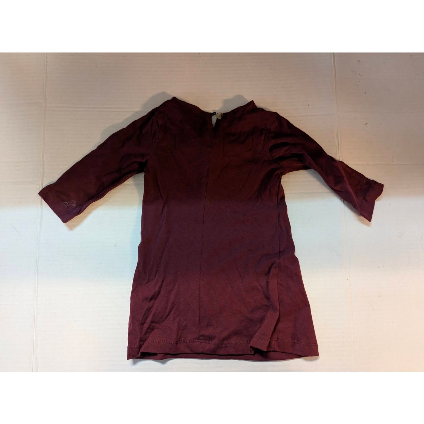 A.T.U.N. Toddler Girls Purple Gold Ruffle Long Sleeve Dress Size 3T