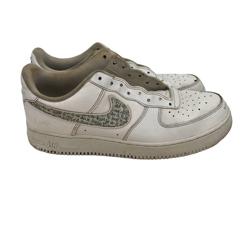 Nike Air Force ! Men's Size 11 No shoestrings white gray