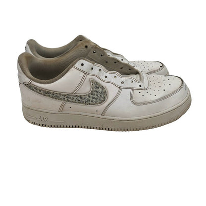 Nike Air Force ! Men's Size 11 No shoestrings white gray
