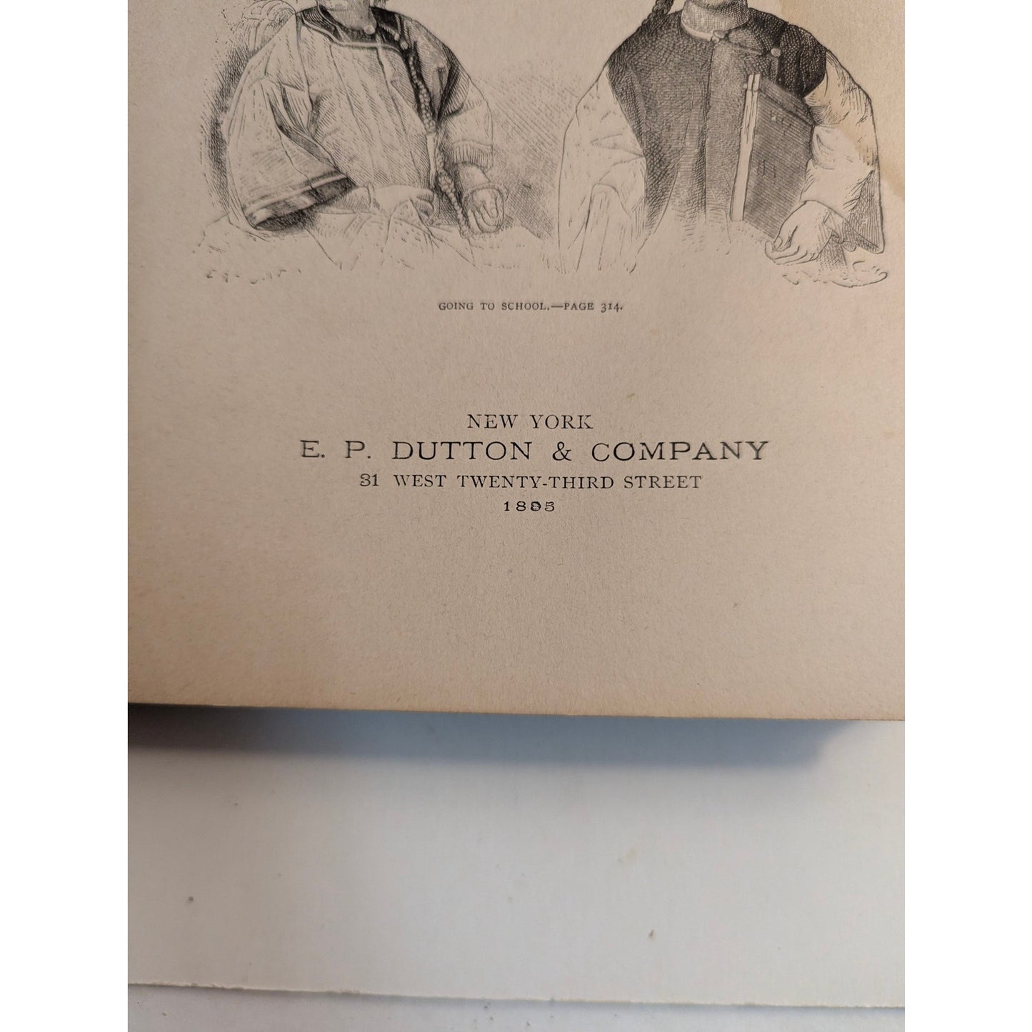 Antique 1885 Little People of Asia Hardcover Book Olive Thorne Miller Dutton