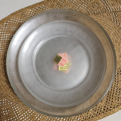 Arcoroc Clear France Set of 4 Dinner Plate 4 Bread Plates