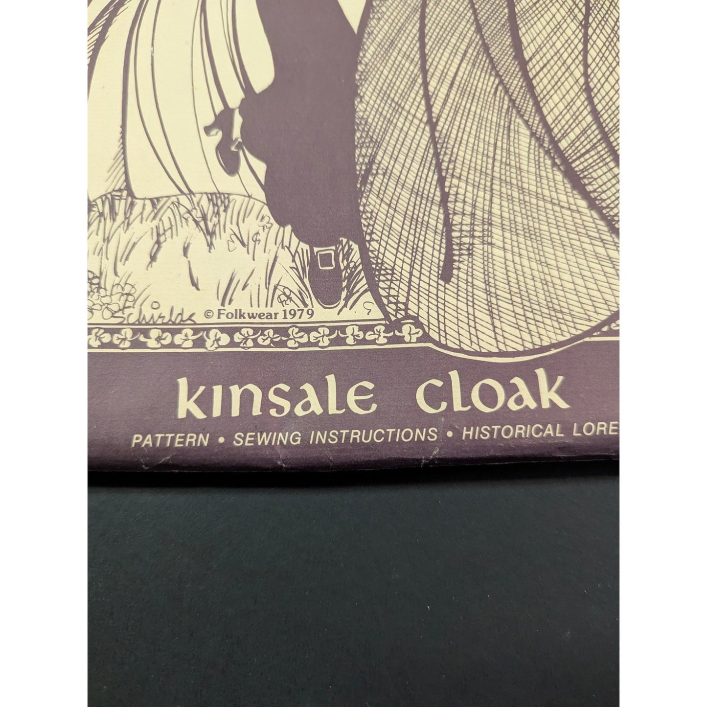 Vintage Folkwear 207 Kinsale Cloak Sewing Pattern 1970s Irish Cape & Hood