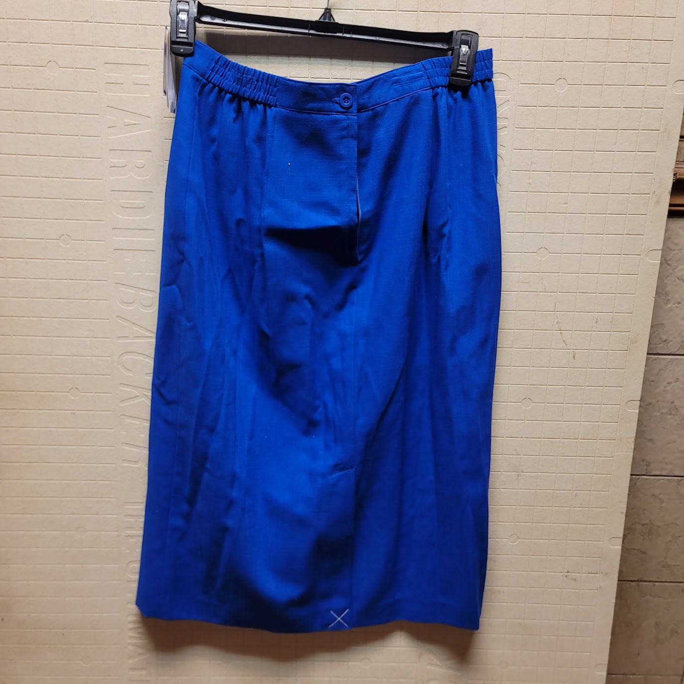 Joan Leslie Size 16 Blue Skirt Lined Career Work Textured NEW Pencil wiggle