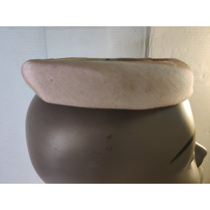Christine Original Ring Hat NO Mesh Veil Pink Ring Cloth Vintage 6.6"