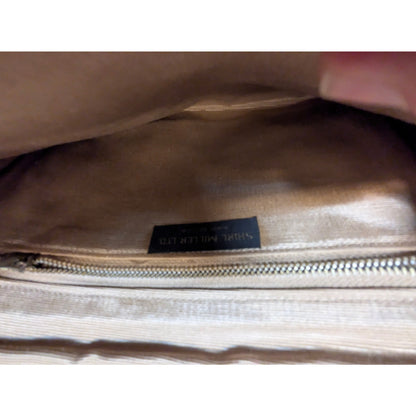 Vintage Burgundy Crinkled Leather Convertible Chain Clutch Shoulder Bag