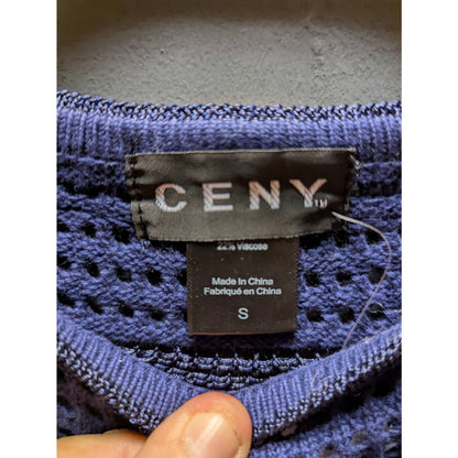 Ceny NEW knit long sleeve Blue sweater Size Small layering