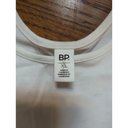 .BP. Off-White Scoop Neck Cropped Tank Top Size XL NEW casual layering
