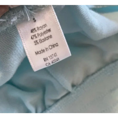 P.J Salvage Aqua Rainbow Stripe Pajama Pants Drawstring Waist Small sweatpants