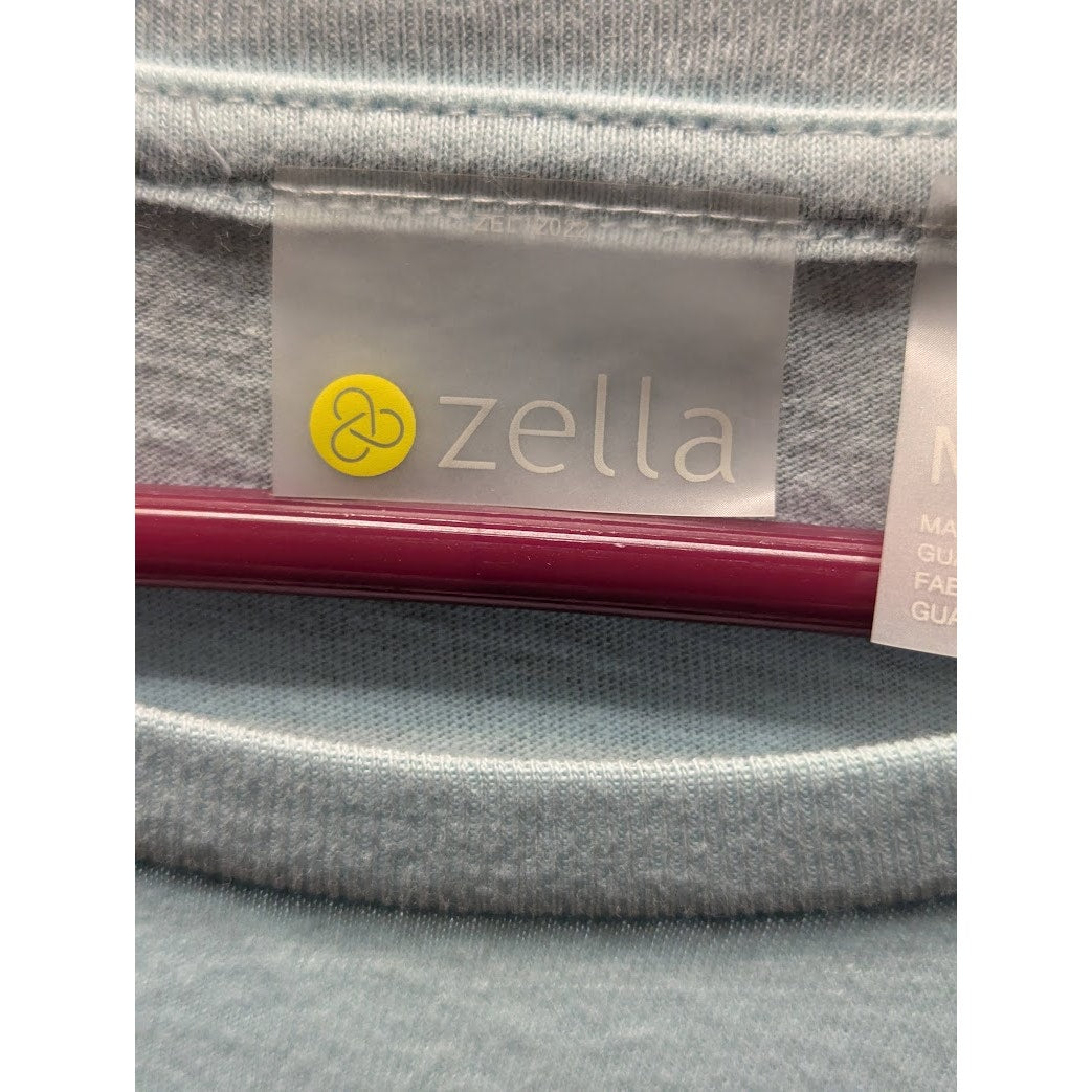Zella Girls baby blue twist front Medium Tee Shirt Super Soft