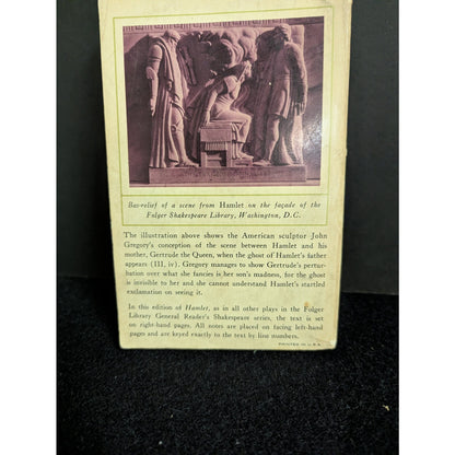 Vintage Folger Library General Readers Shakespeare: Hamlet Mass Market Paperback