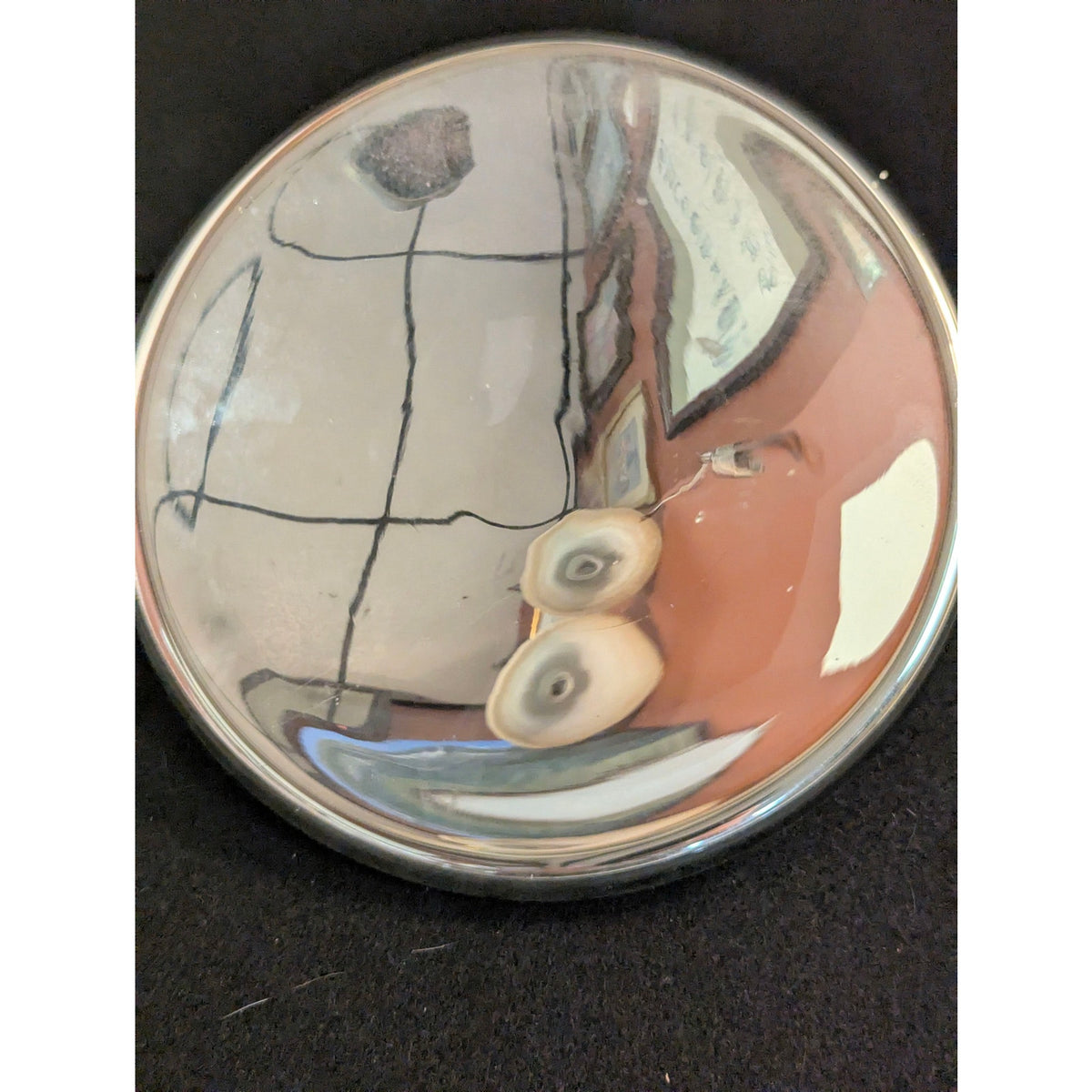 Mercury Glass Oil Lamp Wall Sconce Reflector Mirror Mercury Shield Replacement