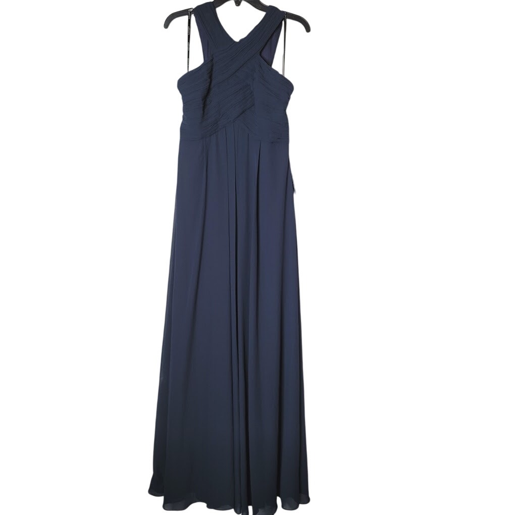 LevKoff Maxi Formal Sleeveless Black Chiffon Sleeveless A-line Dress Size 6 NEW