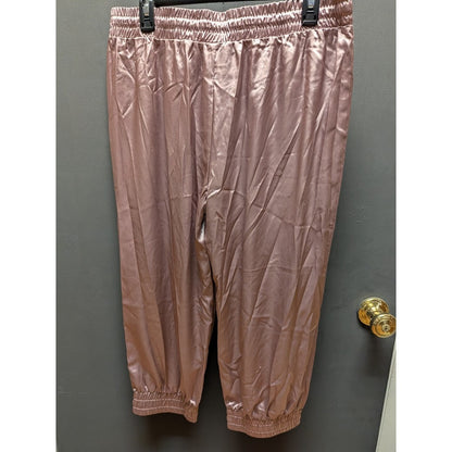Cozy Rozy California Women's Satin Jogger Lounge Pants NWT Size XL Pajama