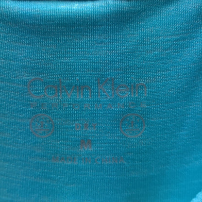 Calvin KCalvin Klein Performance Activewear Top Medium Turquoise Short Sleeve Athletic Teelein Performance Short Sleeve Activewear Top Medium Turquoise T-Shirt