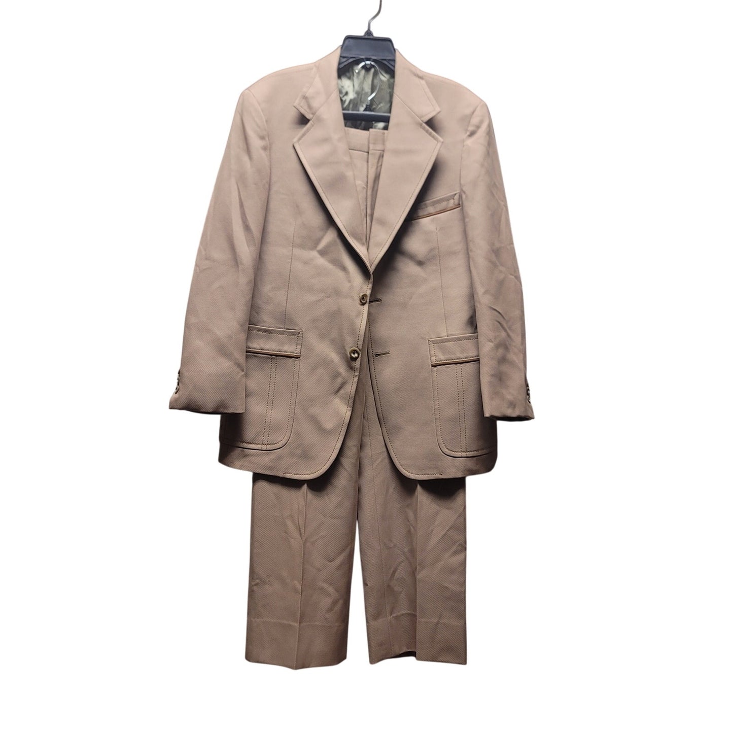 Hart Schaffer & Mark Vintage Rockabilly Mens 2 pc. Suit Tan 36" Waist 40" Jacket