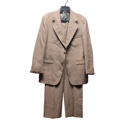 Hart Schaffer & Mark Vintage Rockabilly Mens 2 pc. Suit Tan 36" Waist 40" Jacket