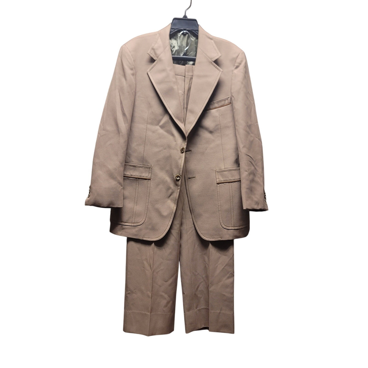 Hart Schaffer & Mark Vintage Rockabilly Mens 2 pc. Suit Tan 36" Waist 40" Jacket