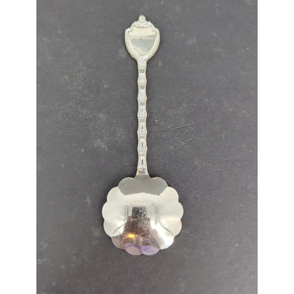 Vintage Souvenir Collector Spoon St. Marys Alberta Enamel Top Scalloped