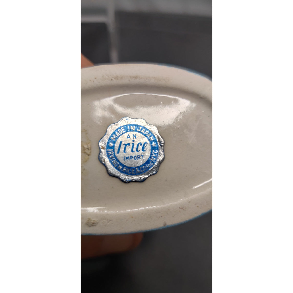 Vintage Irice Japan Lady Headvase Blue Hat Mid Century Kitsch Retro Collectible!