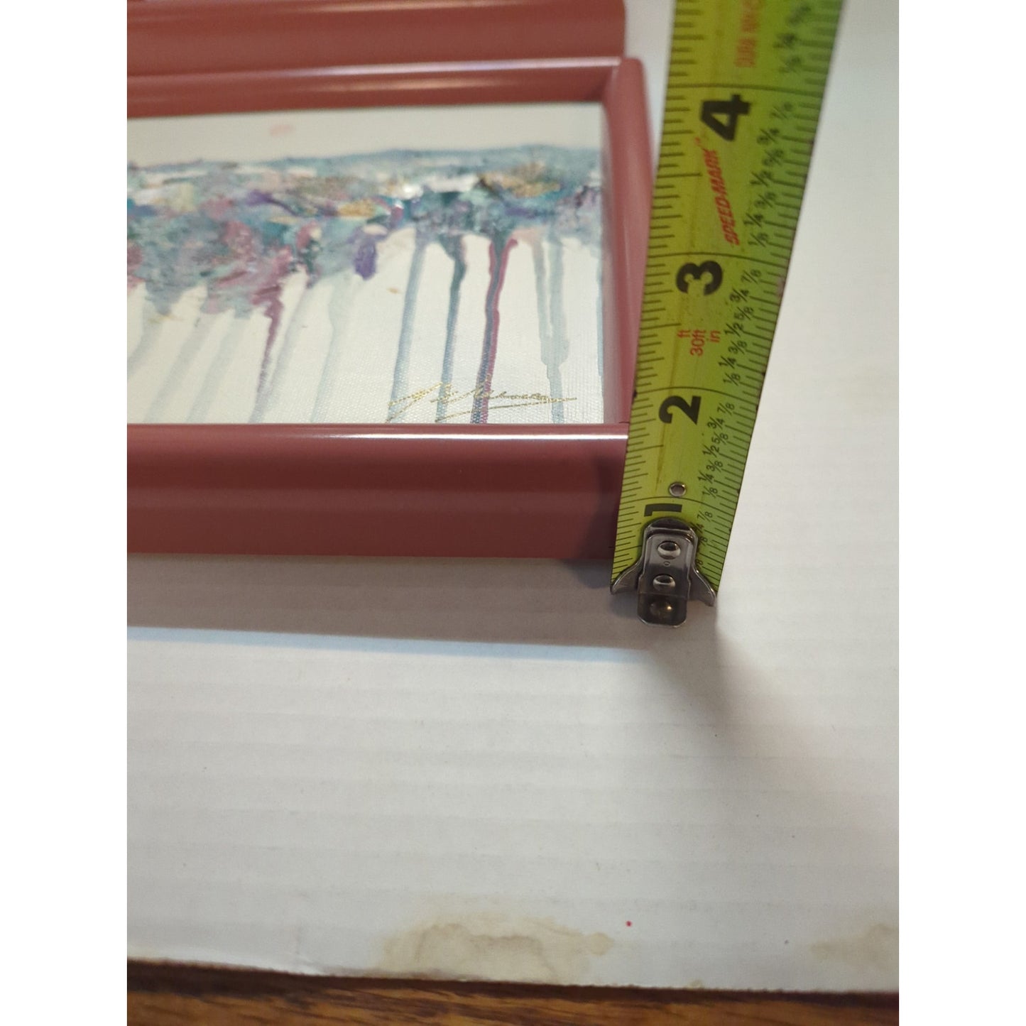 Patrick McNurney Signed Abstract Art Pair Memphis Milano 1980s Framed Painting