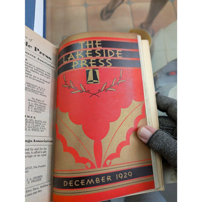 Lakeside Press Monthly Magazine Employees of R. R. Donnelley & Sons Co 1929 BLUE
