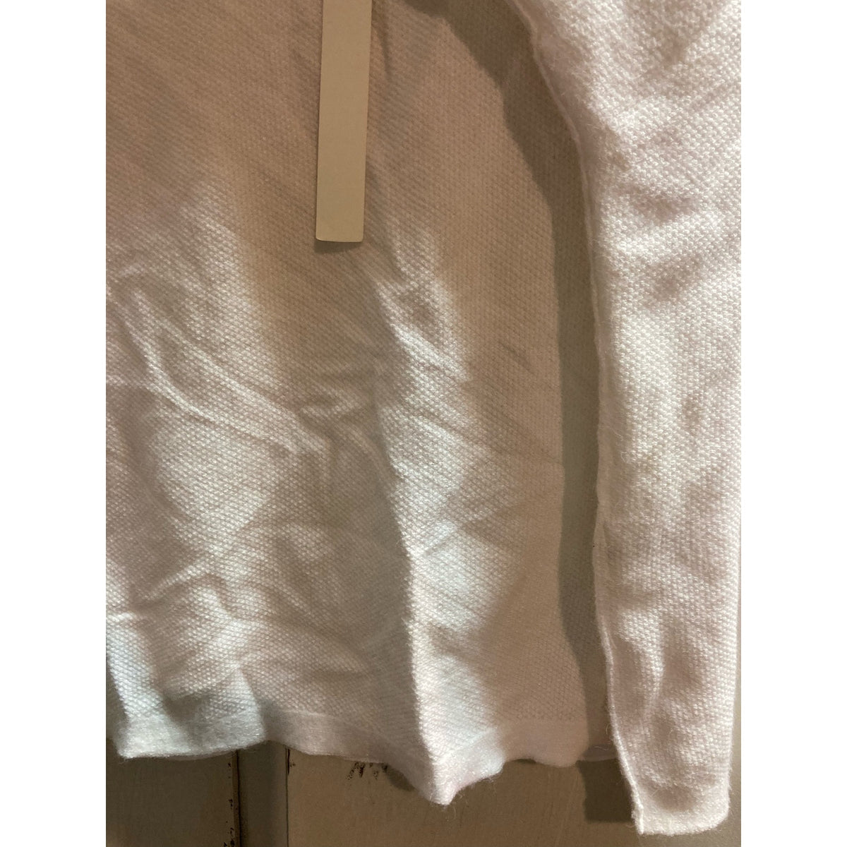 Caslon Top Extra Small/XS White NEW Loose Oversize Inside-Out Sweater Dolman