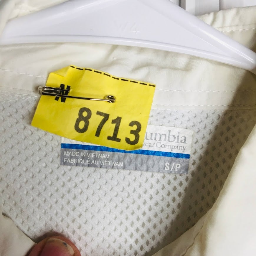 Columbia PFG White Long Sleeve Fishing Shirt Utility Vented Outdoor Size Small