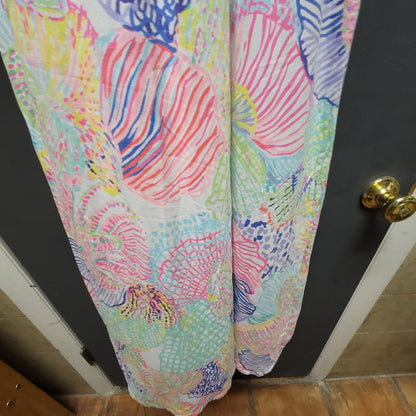 Lilly Puliter Size XS Sloane Maxi Dress Roar of the Seas Sleeveless Resort Wear