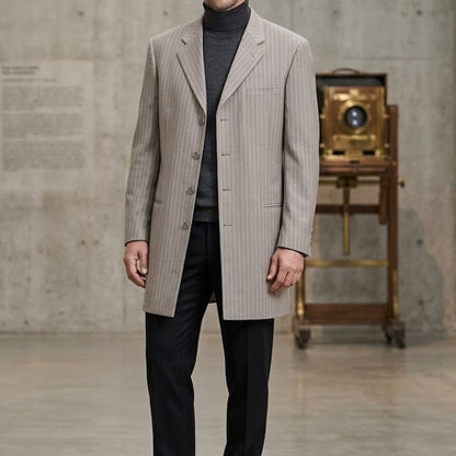 Dwyane Wade Draft Era Bespoke Custom Elevee Tailor Early 2000s Pinstripe Blazer