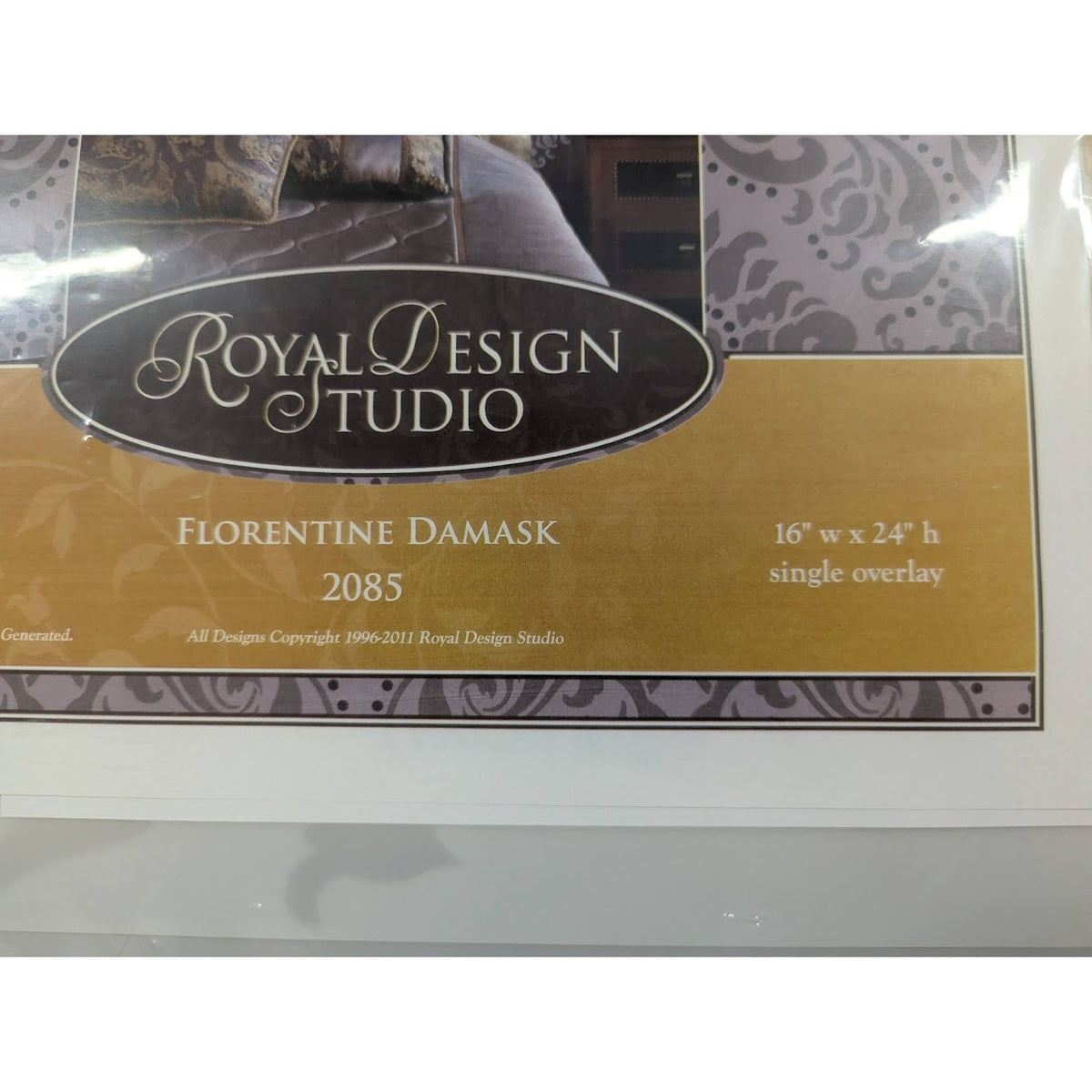 Royal Design Studio Stencil FLORENTINE DAMASK Panel Furniture Wall Floor  2085