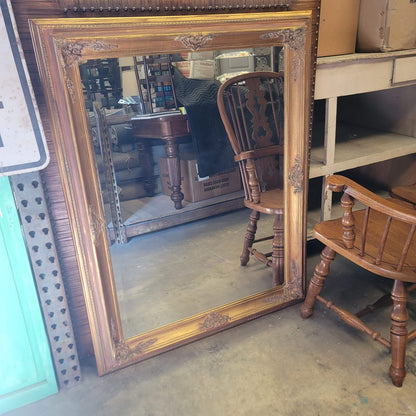 Secondhand Sandies: Large Ornate Gilded Gold Mirror Hanging or Standing