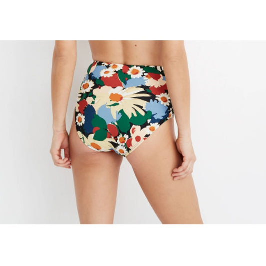 Madewell NEW garden floral bottoms swim high waist second wave Size XS