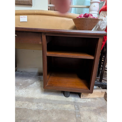Secondhand Sandies: MCM 1960s solid wood Walnut Credenza Desk