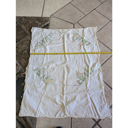 Hand embroidery linen piece