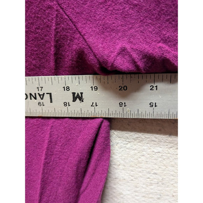 Gibsonlook NWT funnel neck turtleneck off shoulder Tunic Deep violet Size large