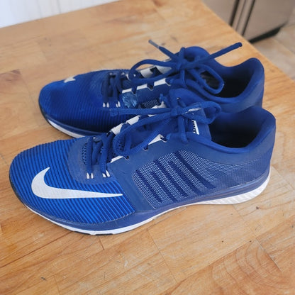 Nike Zoom Speed TR Sports blue white size 10 sneakers trainers athletic shoes
