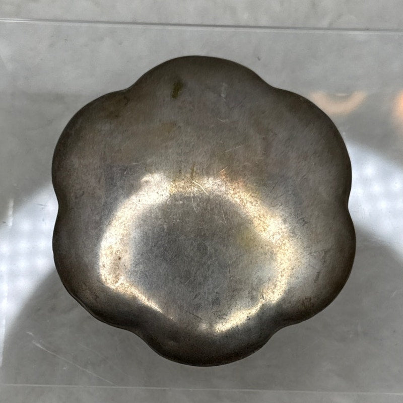Vintage Siam KINNAREE Silver Powder Compact Repoussé Thai Deity Ramakien 1950s