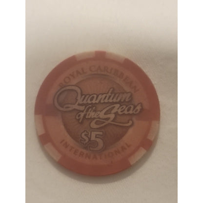 Royal Caribbean Quantum of the Seas Cruise Casino $5 Gaming Poker Chip