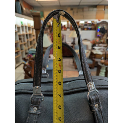 Tiara vintage gray luggage bag suitcase carry on Metal zip Locking Lined travel