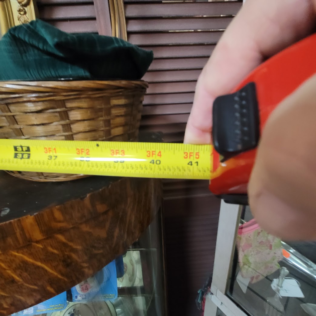 Secondhand Sandies: Bowfront Glass Oak Display Cabinet 42"x57"