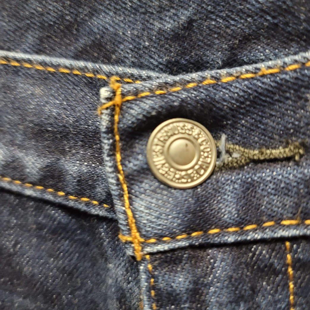 LEVI's STRAUSS blue denim jean 36" X 34" Pre-Owned straight leg dark wash