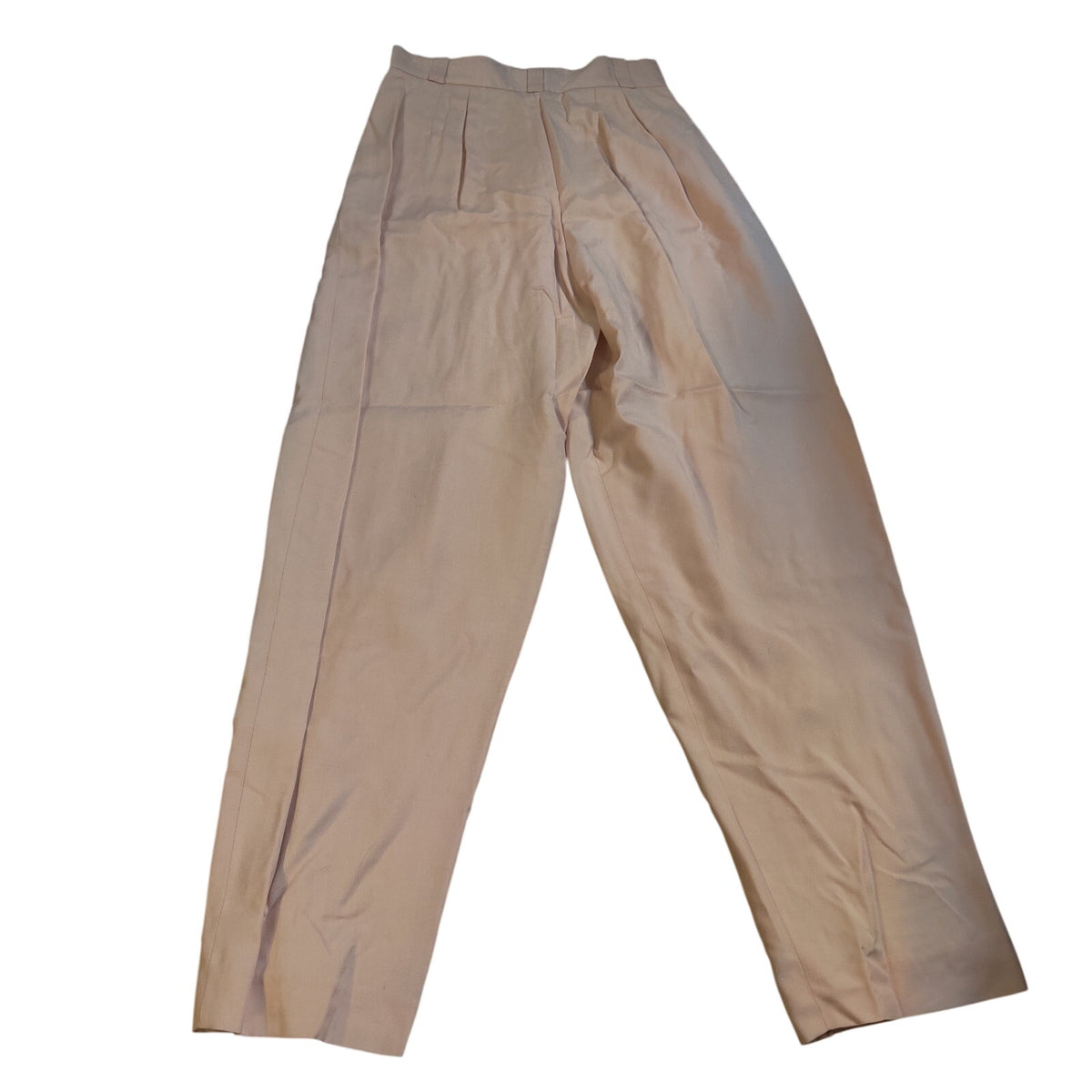 Vintage 90s Liz Claiborne Pink High Waisted Pleated Tapered Rayon Trousers 2P