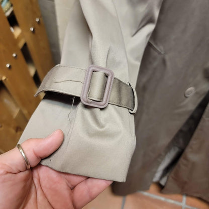Saxton Hall Size 16.5 Women's Classic Trench Coat Belted Thermolite Plus Tan